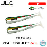 JLC Real Fish 6cm 2gr #03 Doncella Silikon Kuyruk (2 Adet)