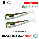 JLC Real Fish 10cm 10gr #03 Doncella Silikon Kuyruk (2 Adet)