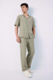 DeFacto Wide Leg Bol Rahat Kesim Üç Cepli Geniş Paça Pantolon D7316AX25SPKH271