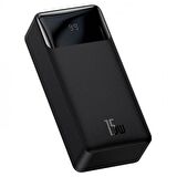 Baseus 15 W 30000 mAh Hızlı Şarj Powerbank Siyah 