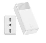Baseus 15 W 30000 mAh Hızlı Şarj Powerbank Beyaz 