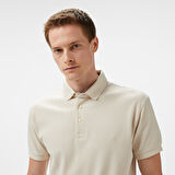 Nautica Erkek Bej Classic Fit Polo Yaka T-Shirt