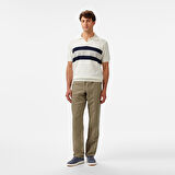 Nautica Erkek Krem Classic Fit Çizgili Triko