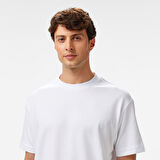 Nautica Erkek Beyaz Oversize Fit T-Shirt