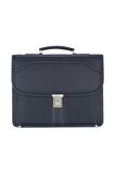 Case Club Kilit Mekanizmalı Erkek El Çantası 15,6 inç Laptop ve Organizer Bölmeli Omuz Askılı Dosya Uyumlu