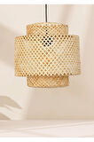 Reyo Sitrus Doğal Bambu Avize 30x30 cm