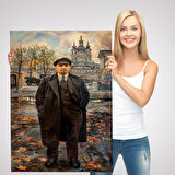 Vladimir Lenin Sovyet Dönemi Rusya Dekoratif Duvar Tablosu-6194