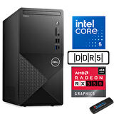 Dell Vostro 3030 mt Intel Core I5 12400 24GB Ddr5 2tb SSD Windows 11 Home Amd RX550-4GB Masaüstü Bilgisayar N3030I5RX550H14 + Zetta USB Bellek
