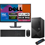 Dell Vostro 3030 mt Intel Core I5 12400 24GB Ddr5 4tb SSD 23.8" Fhd Ubuntu Quadro T1000-4GB Masaüstü Bilgisayar 23N3030I5T1000U15 + Zetta USB Bellek