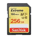Sandisk Extreme 256GB SDXC Card 150MB/s V30 UHS-I U3 Hafıza Kartı (SDSDXV5-256G-GNCIN)