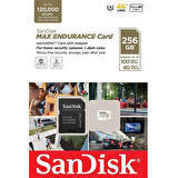 SanDisk Max Endurance 256GB 100/40MB/s microSDXC C10 V30 Adaptörlü Hafıza Kartı SDSQQVR-256G-GN6IA