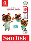 SanDisk Nintendo Switch 512GB 100/90 MB/s microSDXC Hafıza Kartı SDSQXAO-512G-GN3ZN