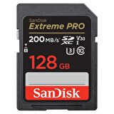 SanDisk Extreme Pro 128GB 200/90MB/s SDXC V30 UHS-I U3 Hafıza Kartı SDSDXXD-128G-GN4IN