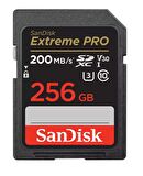 SanDisk Extreme Pro 256GB 200/140MB/s SDXC V30 UHS-I U3 Hafıza Kartı SDSDXXD-256G-GN4IN