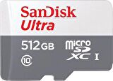 Sandisk Ultra 512gb Microsdxc 100mb/s Hafıza Kartı SDSQUNR-512G