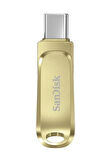 SanDisk Ultra Dual Drive Luxe 256GB Type-C USB 3.2 Flash Bellek Gold SDDDC4-256G-G46GD