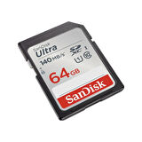 SanDisk Ultra 64GB 140MB/s SDHC/SDXC Class 10 UHS-I Hafıza Kartı SDSDUNB-064G-GN6IN