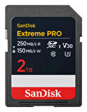 SanDisk Extreme Pro 2TB 250/150MB/s SDXC V30 UHS-I U3 Hafıza Kartı SDSDXXD-2T00-GN4IN