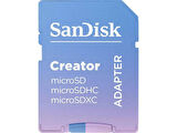 SanDisk Creator 128GB 190/90MB/s microSDXC UHS-I A2 V30 Adaptörlü Hafıza Kartı SDSQXAA-128G-IN6MS