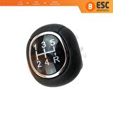 Ford Focus MK1 1998-2009 XS4R7217AA İçin Siyah Krom Renk Manuel 5 İleri Vites Topuzu