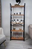 GD Furniture Metal Kasa Kitaplık Atlantik Çam