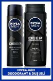 Nivea MEN Erkek Sprey Deodorant Deep Dimension 150ml ve Deep Dimension Erkek Duş Jeli 500ml