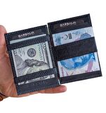 Garbalia Magic Hakiki Deri RFID Engelleyici Unisex-Siyah