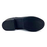 Albini 30080 Hakiki Deri Günlük Kadın Bot-Siyah