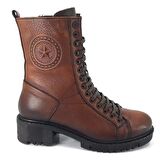 Venüs 1950852 Günlük Hakiki Deri Kadın Bot-Taba