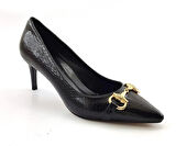 L&L 360 Günlük Kadın Topuklu Ayakkabı-Siyah Rugan