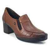 Venüs 1382 Günlük Hakiki Deri Kadın Ayakkabı-Taba