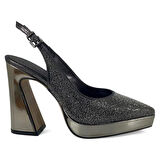 Beety 1280 Günlük Kadın Abiye Ayakkabı-Platin