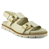 Venüs 25440013 Günlük Hakiki Deri Kadın Sandalet-Bej
