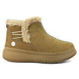 Mammamia 1540 Hakiki Deri Günlük Kadın Bot-Bej