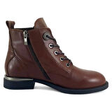 Mammamia 8515 Hakiki Deri Günlük Kadın Bot-Taba