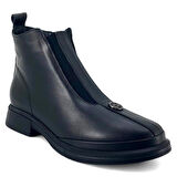 Beety 2825 Hakiki Deri Günlük Kadın Bot-Siyah