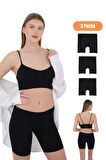 Mikro Fiber Kadın Uzun Boxer 3'lü Özel Paket - S/m, L/xl