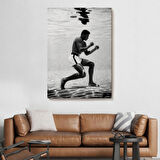 Su Altında Antreman Yapan Boksor Muhammet Ali Duvar Tablosu-6204