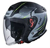 0043 SMK GTJ ESCAPE YARIM KASK YEŞİL GRİ