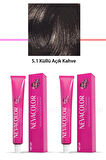 2 li Set Premium 5.1 Küllü Açık Kahve - Kalıcı Krem Saç Boyası 2 X 50 g Tüp