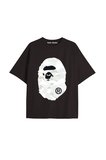 UNİSEX Bay Bape Desenli Siyah Yazlık T-shirt