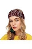 - Kahverengi Desenli Bandana
