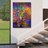 Sanatsal Cam Ağaç Kanvas Tablosu-6220