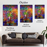 Sanatsal Cam Ağaç Kanvas Tablosu-6220