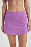 DeFacto Parlak Kumaş Mini Plaj Eteği-Fall in Love B0628AX24SMPR442