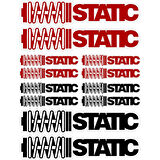 Static A4 Sticker Seti 12 Parça
