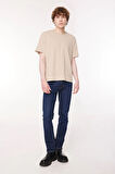 Bisiklet Yaka % 100 Pamuk Relaxed Fit T Shirt Erkek T SHİRT A9437