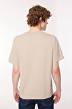 Bisiklet Yaka % 100 Pamuk Relaxed Fit T Shirt Erkek T SHİRT A9437