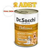 Tavuklu Hindili Konserve Köpek Maması 400gr x 2