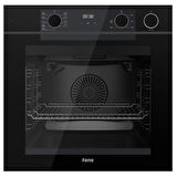 Ferre FryArt&Buharlı Gesto Sessiz Davlumbaz Elektrikli Siyah Ank. Set (D077-SA + MS261 + QEP64CS)